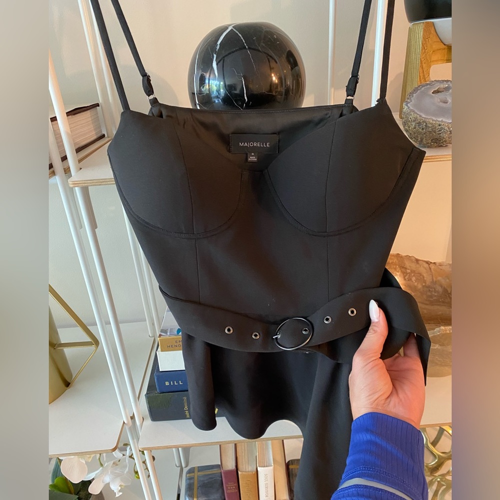 Majorelle from Revolve bustier top with belt